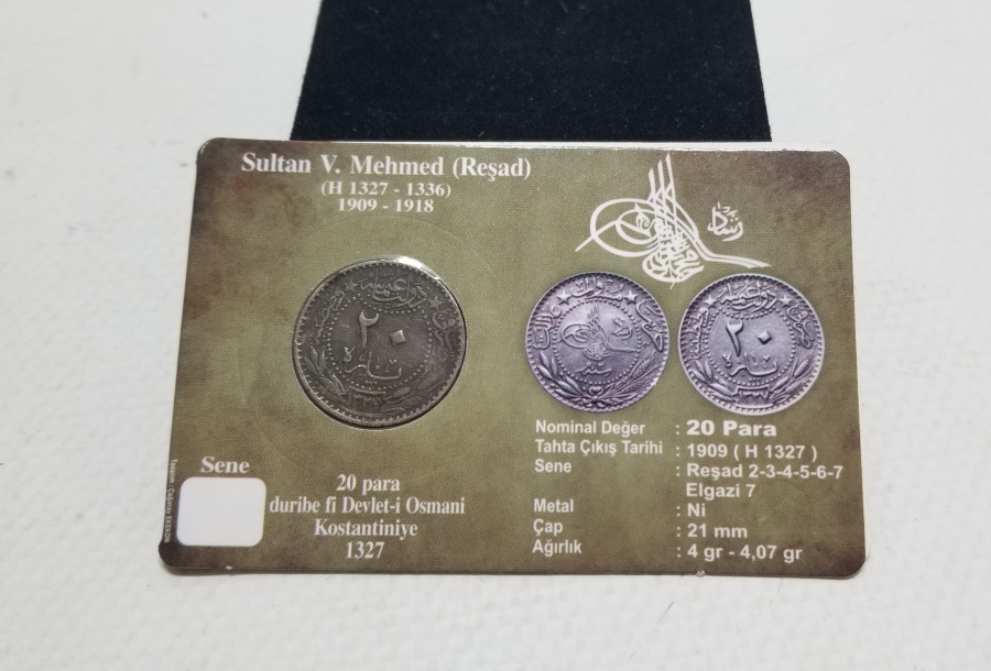 MEHMET REŞAT HAN DÖNEMİ KOLEKSİYONLUK NİKEL 20 PARA