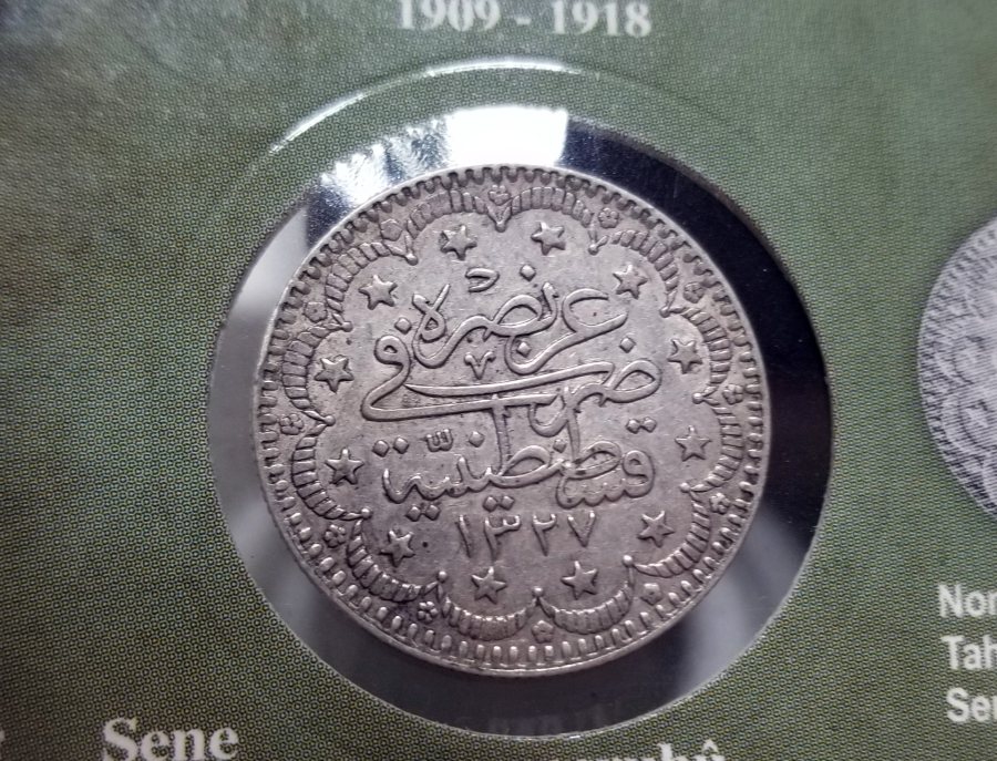 SULTAN MEHMET REŞAD HAN DÖNEMİ GÜMÜŞ 5 KURUŞ MECİDİYE