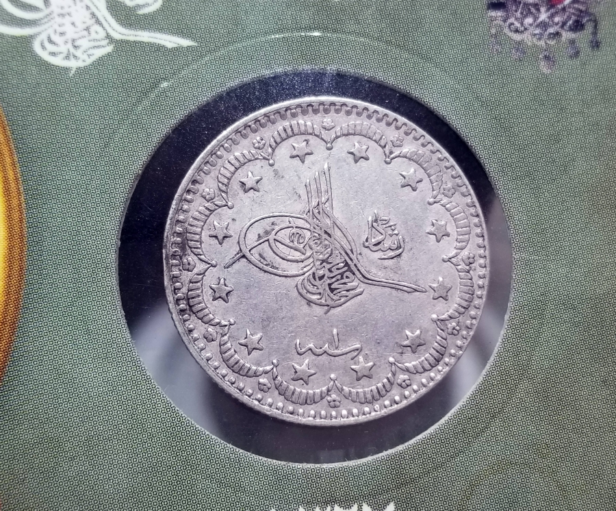 SULTAN MEHMET REŞAD HAN DÖNEMİ GÜMÜŞ 5 KURUŞ MECİDİYE