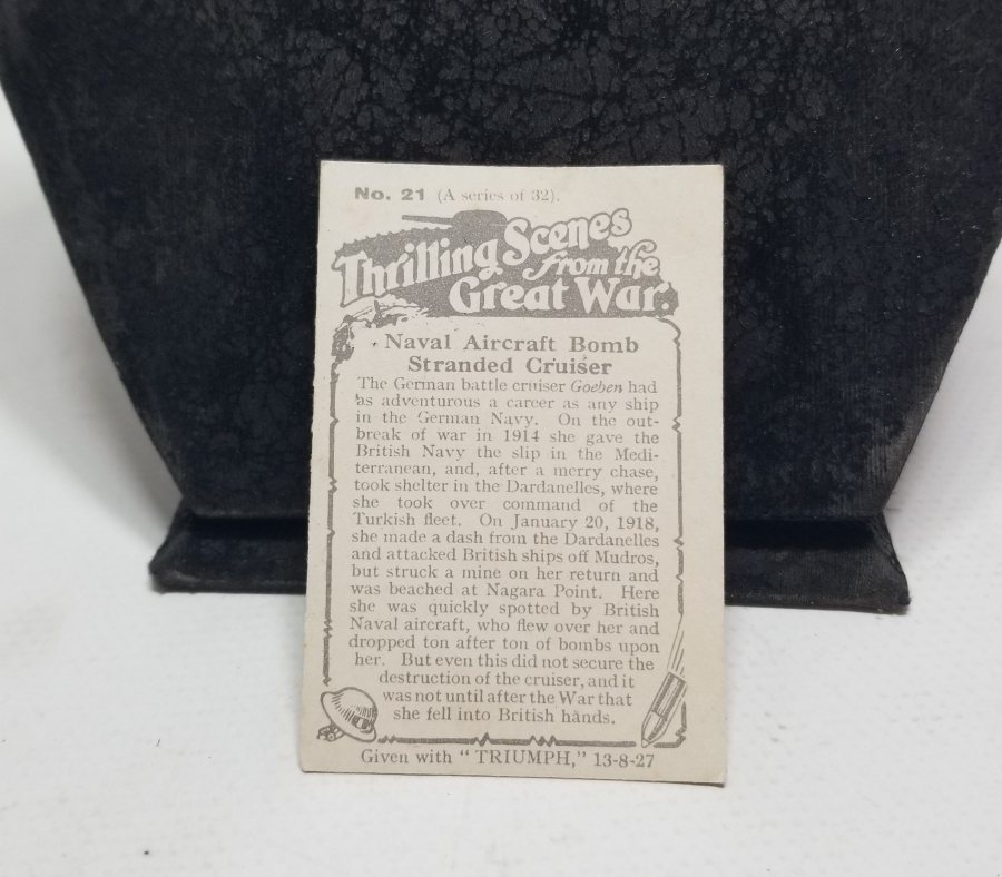 1. DÜNYA SAVAŞI DÖNEMİ NADİR ÇİKOLATA KARTI