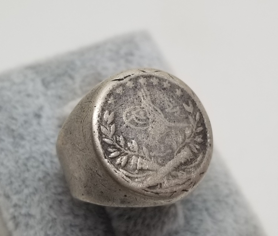 OSMANLI PARASINDAN YAPILMIŞ ÖZEL YAPIM GÜMÜŞ YÜZÜK