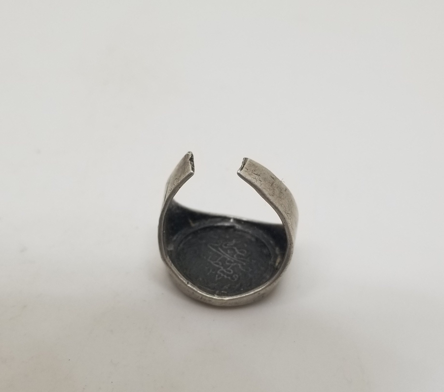 OSMANLI PARASINDAN YAPILMIŞ ÖZEL YAPIM GÜMÜŞ YÜZÜK