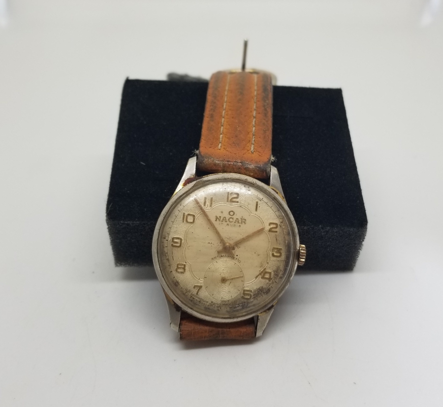 NACAR MARKA KURMALI ANTİKA KOL SAATİ