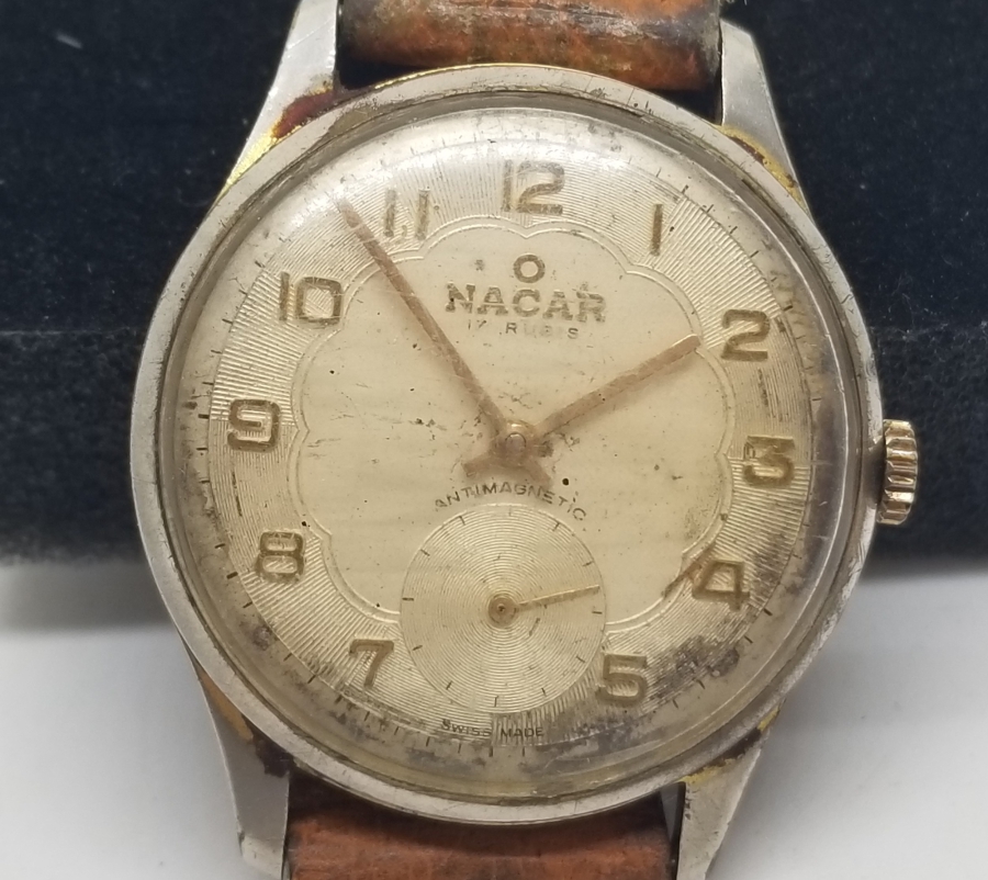 NACAR MARKA KURMALI ANTİKA KOL SAATİ