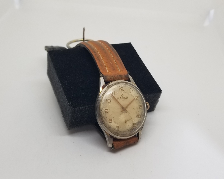 NACAR MARKA KURMALI ANTİKA KOL SAATİ