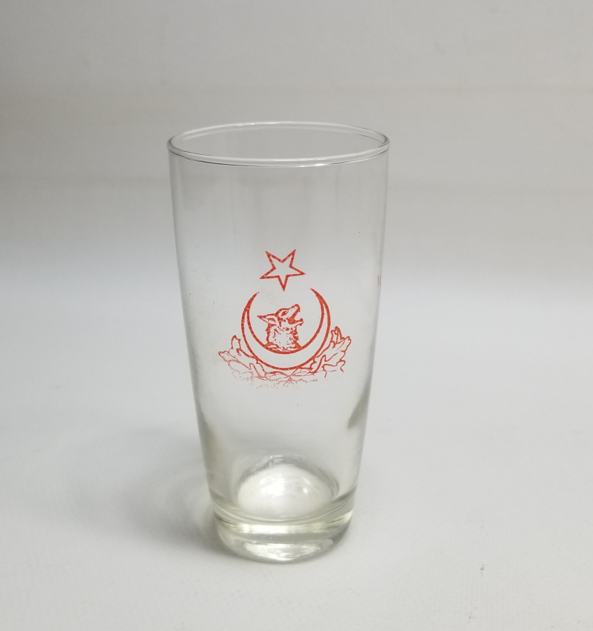 CUMHURİYET BAŞLARI ÇOK NADİR ÜZERİ BOZKURT VE AY YILDIZLI BARDAK