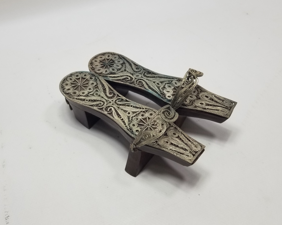 TELKARİ İŞÇİLİKLİ ANTİKA DEKORATİF NALIN - TAKUNYA