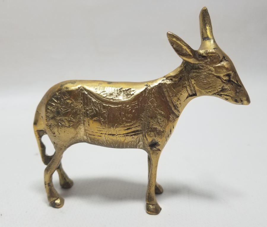 DEKORATİF MASAÜSTÜ PİRİNÇ HAYVAN FİGÜRÜ