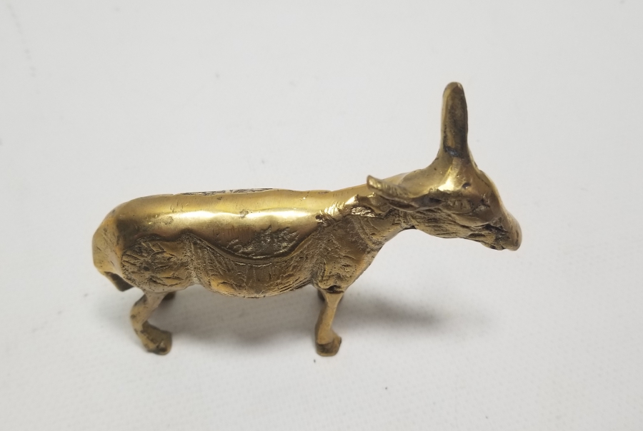 DEKORATİF MASAÜSTÜ PİRİNÇ HAYVAN FİGÜRÜ