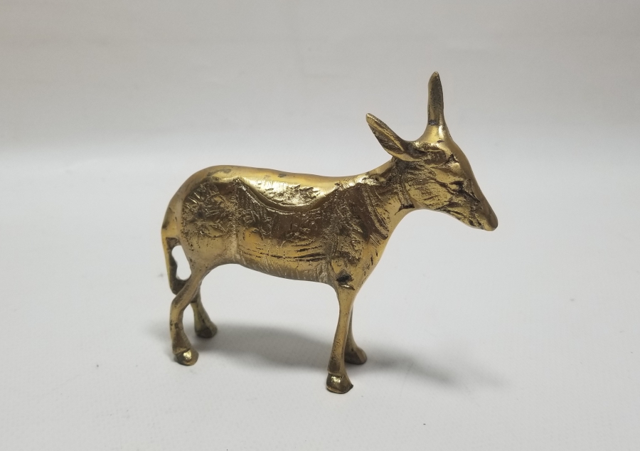 DEKORATİF MASAÜSTÜ PİRİNÇ HAYVAN FİGÜRÜ