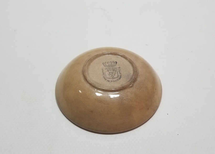 OSMANLI DÖNEMİ ÜZERİNDE OSMANLICA AFİYET OLSUN EFENDİM YAZILI PORSELEN TABAK