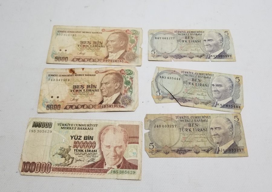 KOLEKSİYONLUK ANTİKA KAĞIT PARA LOTU