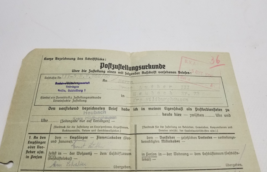 1950 TARİHLİ ALMAN EFEMERA