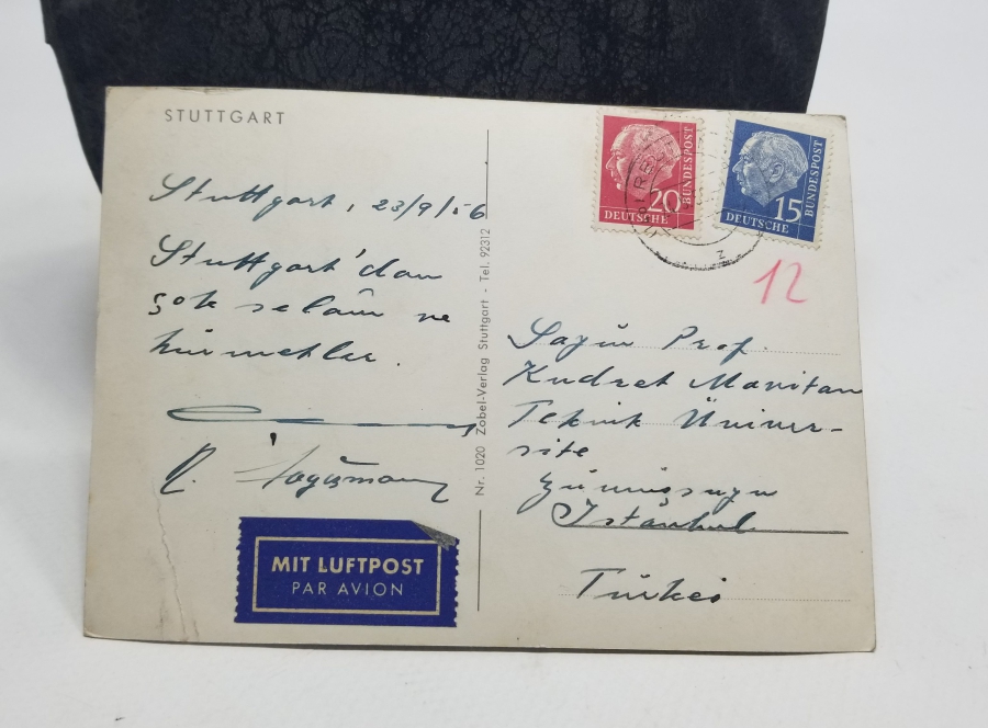 1958 TARİHLİ STUTTGART KARTPOSTAL