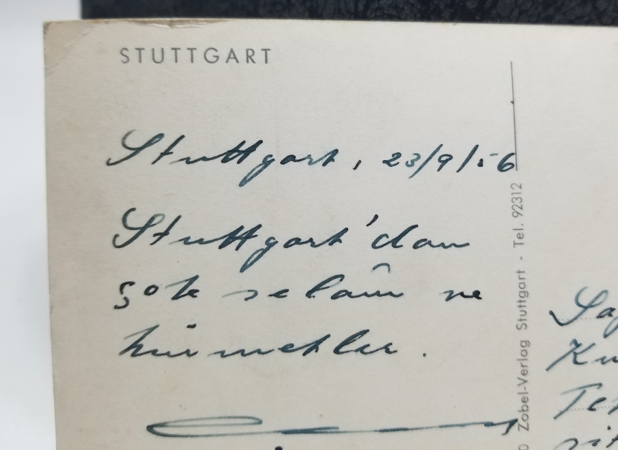 1958 TARİHLİ STUTTGART KARTPOSTAL