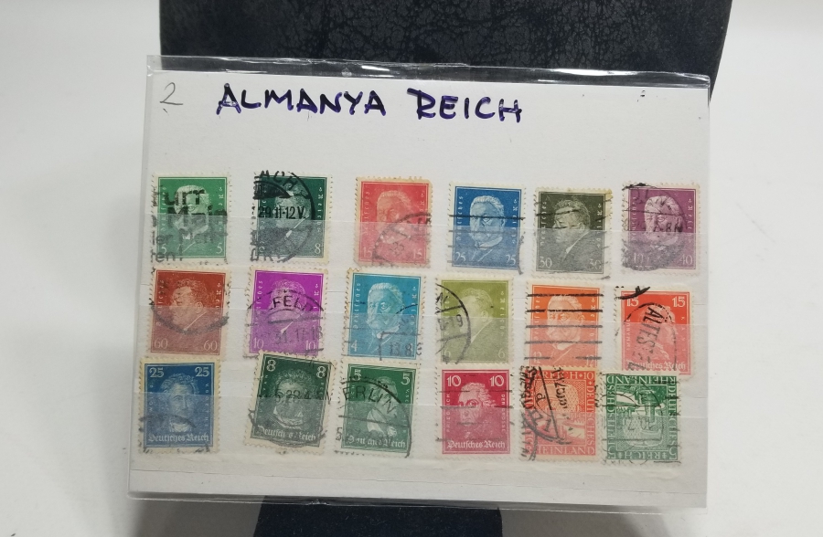 18 ADET ALMAN PUL LOTU