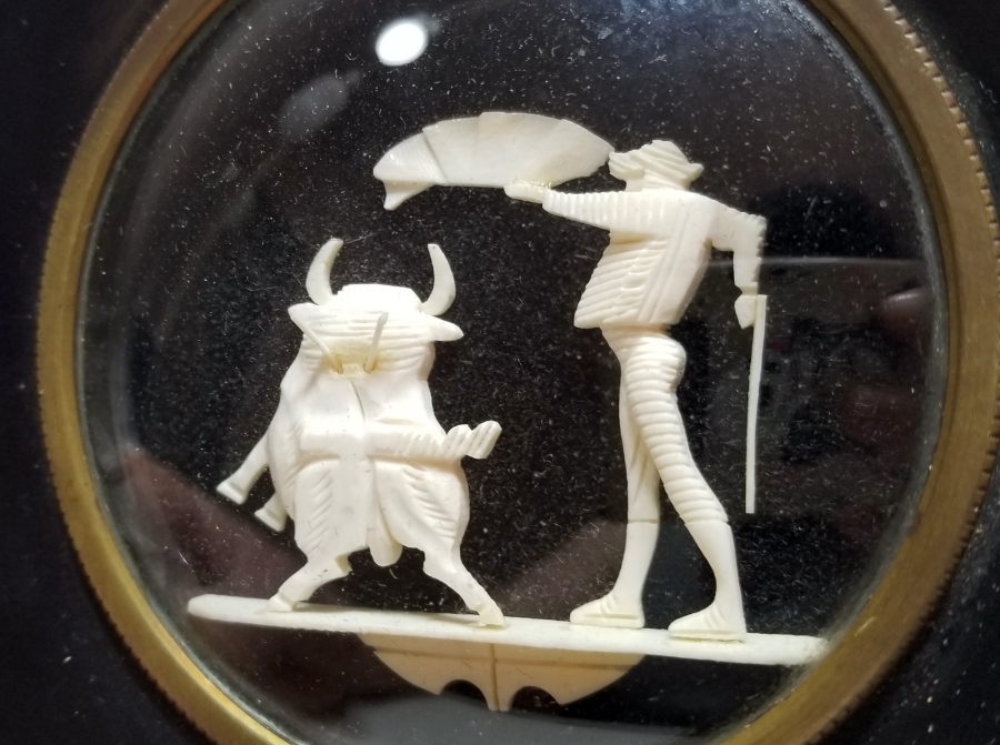 EL YAPIMI ANTİKA FİLDİŞİ PANO