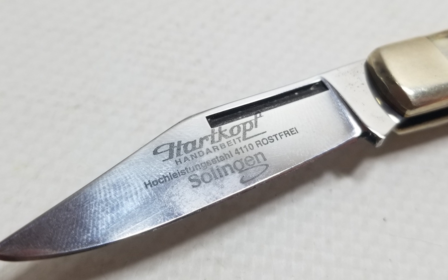 SOLINGEN MARKA GÜMÜŞ APLİKLİ ANTİKA ÇAKI