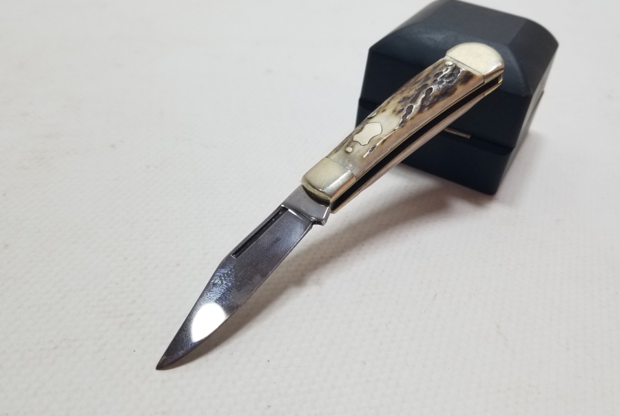 SOLINGEN MARKA GÜMÜŞ APLİKLİ ANTİKA ÇAKI