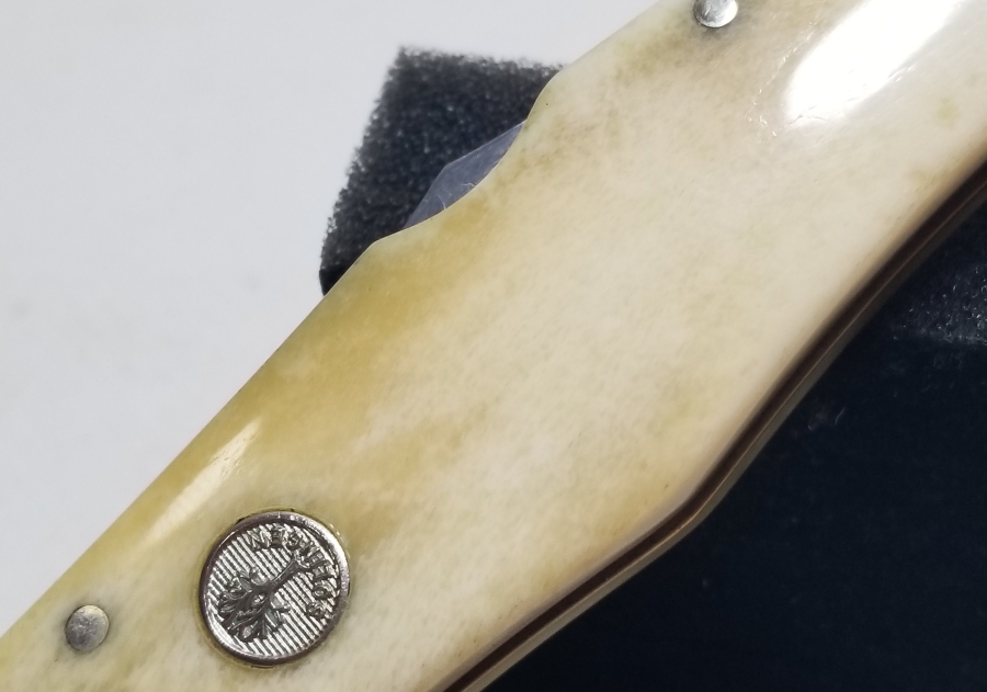 KEMİK SAPLI BÜYÜK BOY ANTİKA ÇAKI