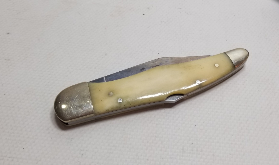 KEMİK SAPLI BÜYÜK BOY ANTİKA ÇAKI