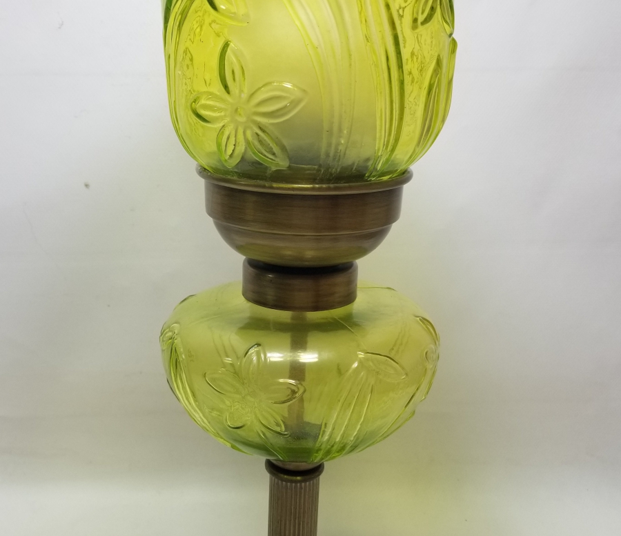 ANTİKA FRANSIZ GAZ LAMBASI FORMUNDA GECE LAMBASI