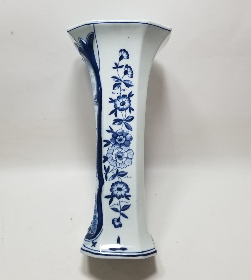 DELFT MARKA HOLLANDA YAPIMI ANTİKA PORSELEN VAZO