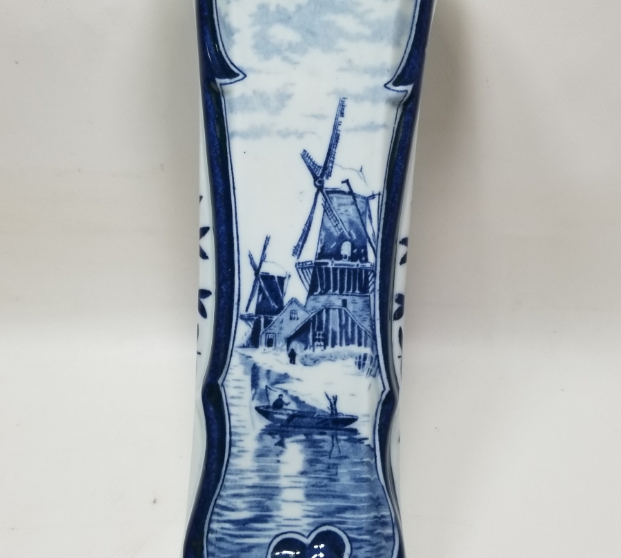 DELFT MARKA HOLLANDA YAPIMI ANTİKA PORSELEN VAZO