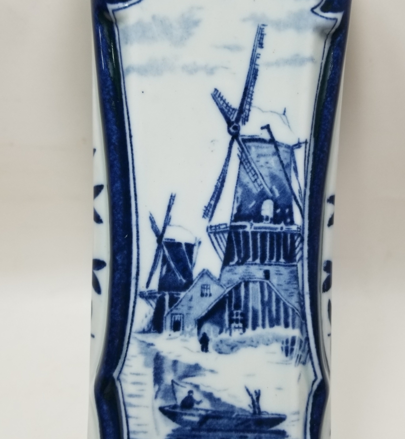 DELFT MARKA HOLLANDA YAPIMI ANTİKA PORSELEN VAZO