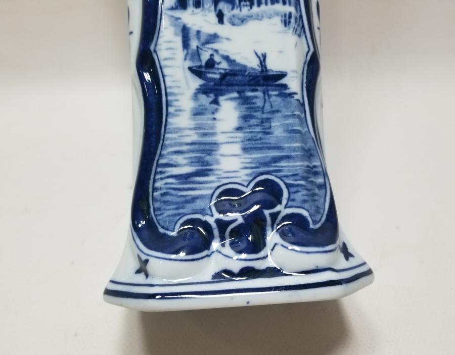 DELFT MARKA HOLLANDA YAPIMI ANTİKA PORSELEN VAZO