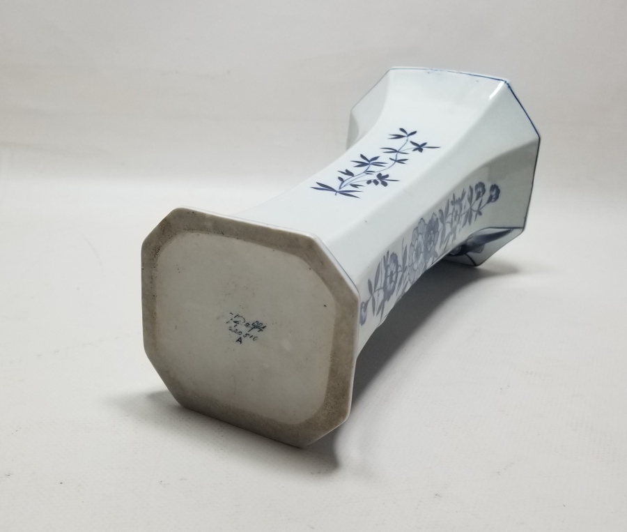 DELFT MARKA HOLLANDA YAPIMI ANTİKA PORSELEN VAZO