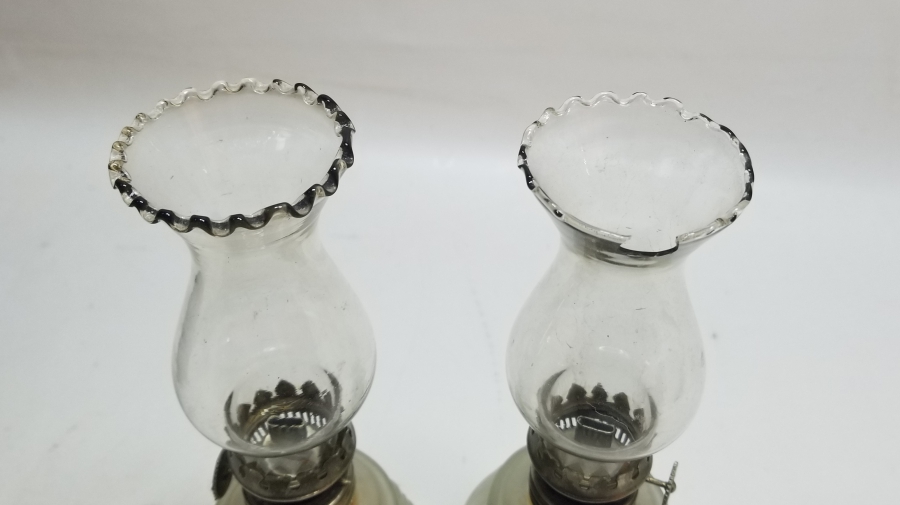 ANTİKA ÇİFT GAZ LAMBASI