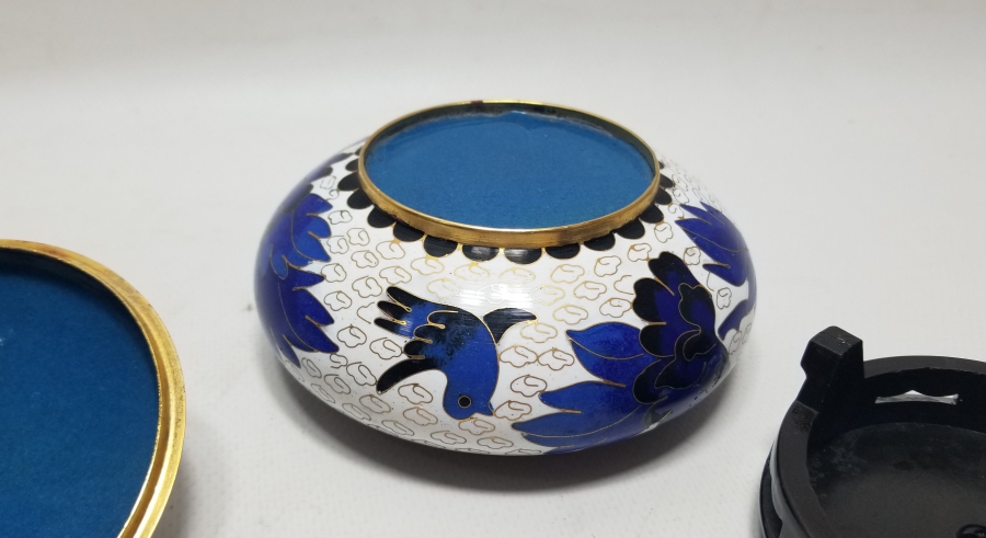 MİNE İŞÇİLİKLİ ANTİKA KAPAKLI ŞEKERLİK