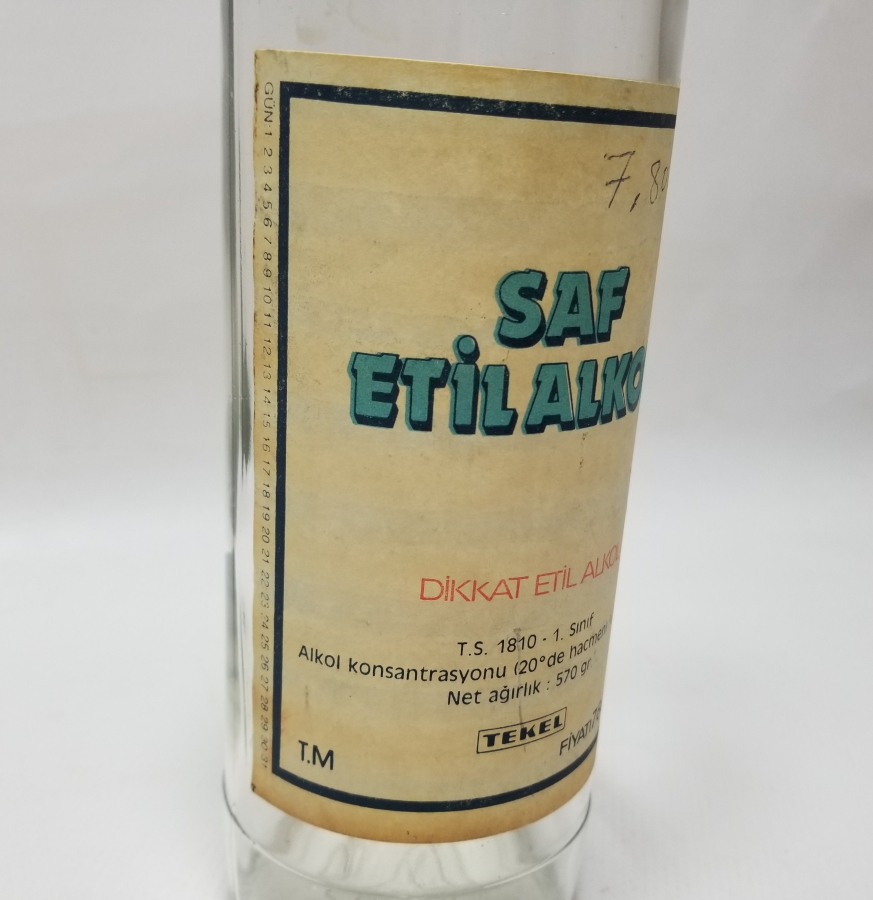 ANTİKA SAF ETİL ALKOL ŞİŞESİ