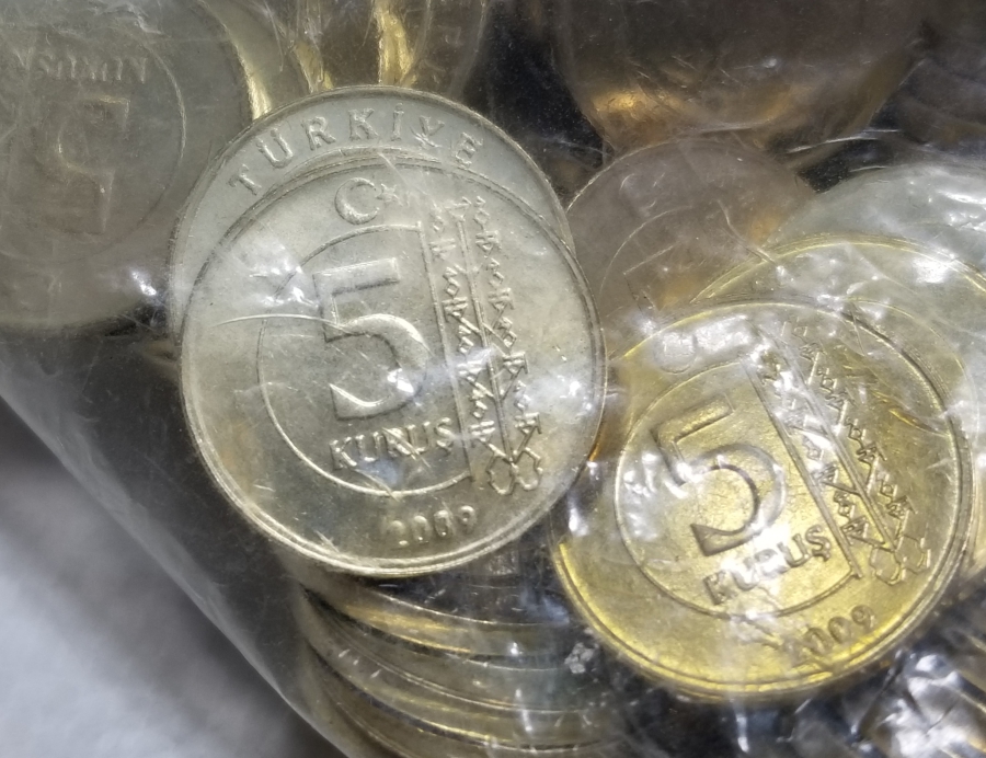 2009 YILI AÇILMAMIŞ DARPHANE PAKETİNDE KOLEKSİYONLUK 5 KURUŞLAR