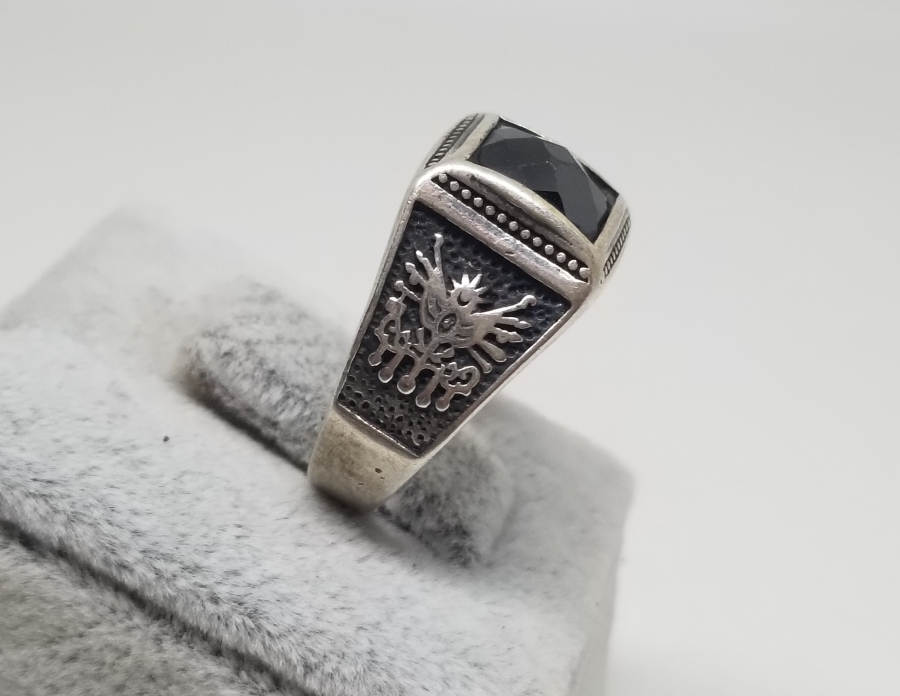 OSMANLI DEVLET ARMALI VE TUĞRALI GÜMÜŞ YÜZÜK