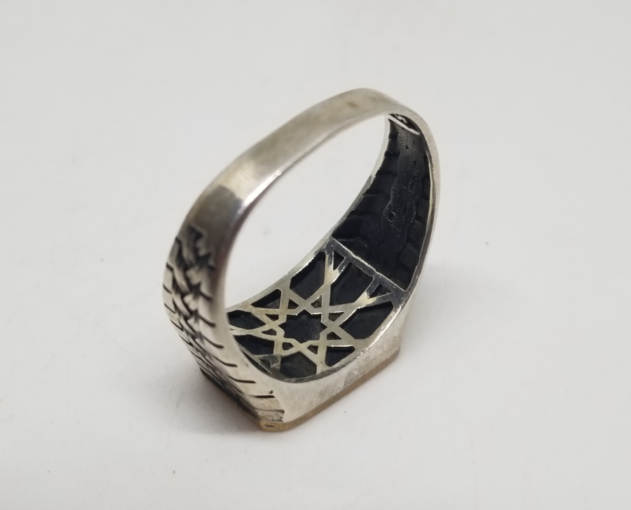 OSMANLICA HASBİALLAH YAZILI GÜMÜŞ YÜZÜK