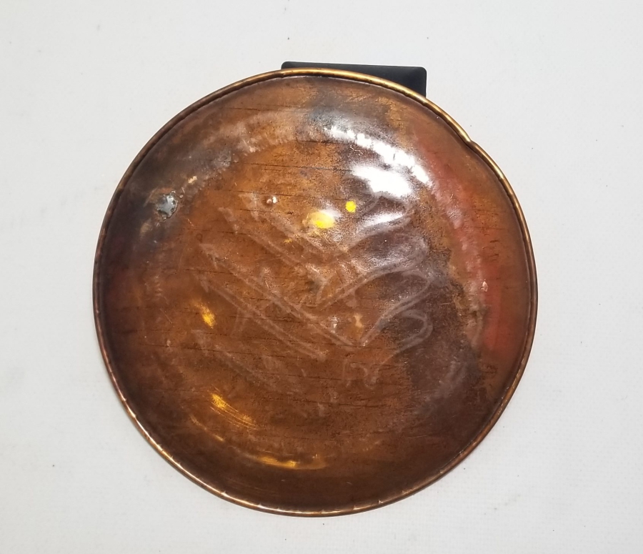 BESMELE-İ ŞERİF YAZILI ERZİNCAN YAPIMI BAKIR DUVAR TABAĞI