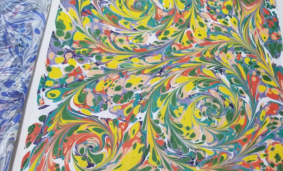 3 ADET EL YAPIMI EBRU HAT