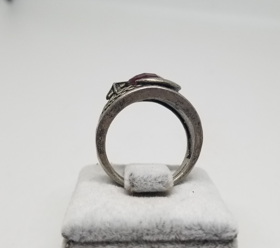 GÜMÜŞ KAPLAMA AY YILDIZLI BİJUTERİ YÜZÜK