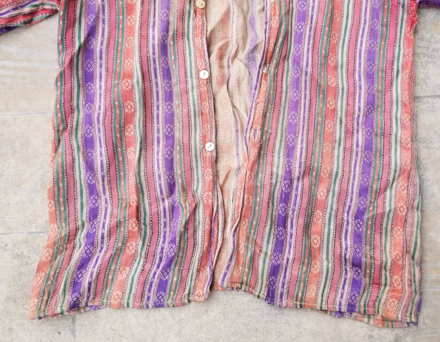 OSMANLI DÖNEMİ NADİR İPEKLİ YAKASIZ ERKEK GÖMLEĞİ - GÖYNEK