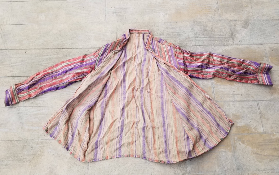 OSMANLI DÖNEMİ NADİR İPEKLİ YAKASIZ ERKEK GÖMLEĞİ - GÖYNEK