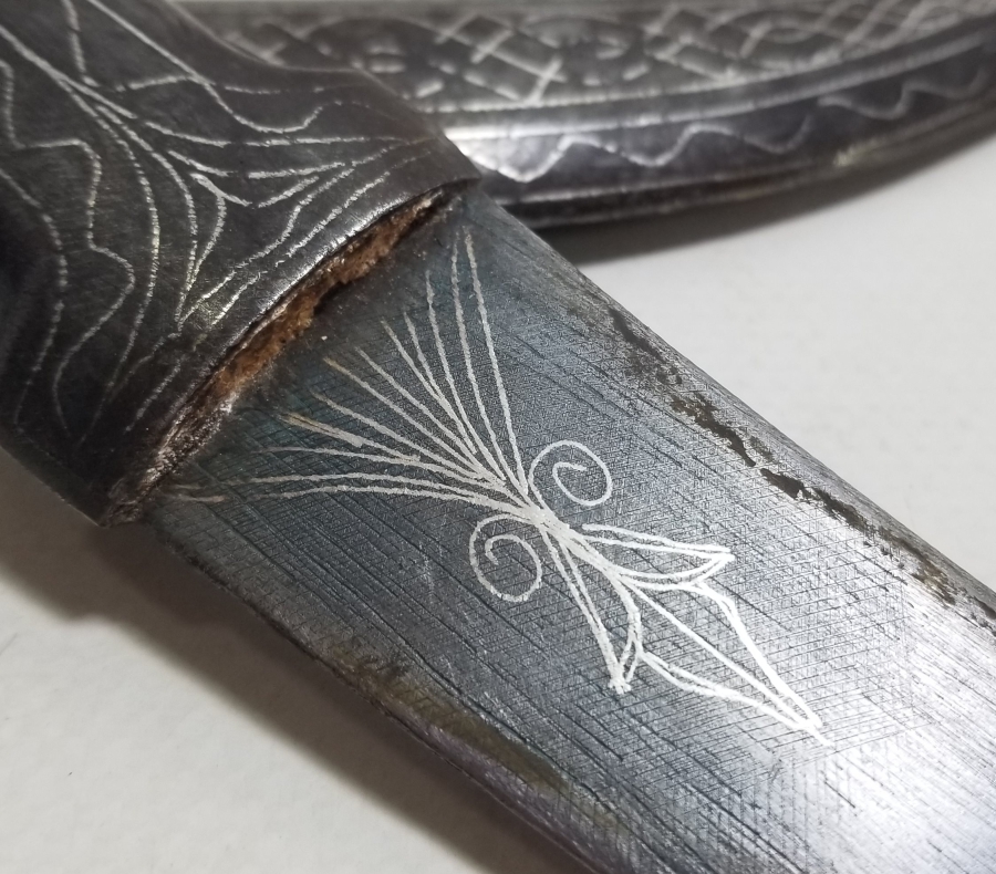 KOFGARİ İŞÇİLİKLİ OSMANLI DÖNEMİ ÇOK NADİR BURSA YAPIMI DERVİŞ HANÇERİ