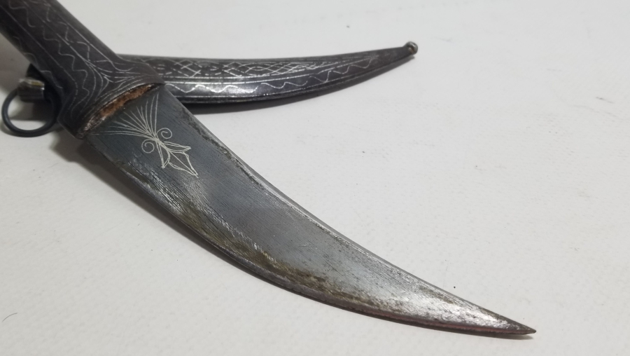 KOFGARİ İŞÇİLİKLİ OSMANLI DÖNEMİ ÇOK NADİR BURSA YAPIMI DERVİŞ HANÇERİ