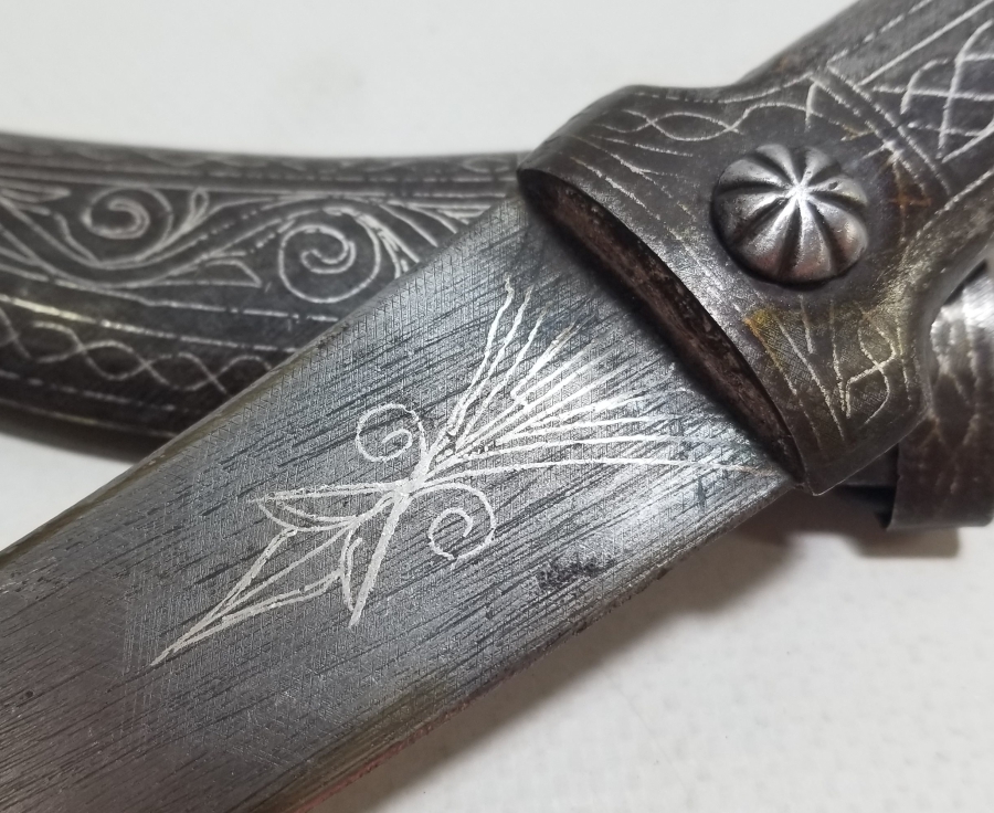 KOFGARİ İŞÇİLİKLİ OSMANLI DÖNEMİ ÇOK NADİR BURSA YAPIMI DERVİŞ HANÇERİ