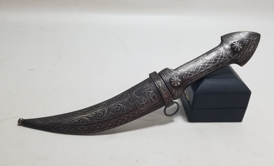 KOFGARİ İŞÇİLİKLİ OSMANLI DÖNEMİ ÇOK NADİR BURSA YAPIMI DERVİŞ HANÇERİ