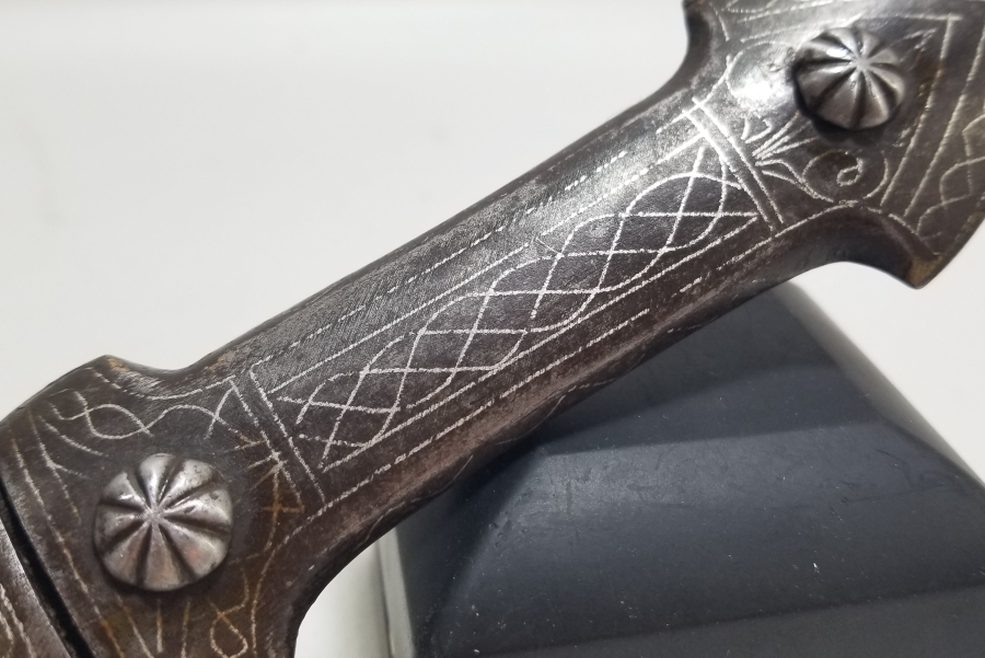 KOFGARİ İŞÇİLİKLİ OSMANLI DÖNEMİ ÇOK NADİR BURSA YAPIMI DERVİŞ HANÇERİ