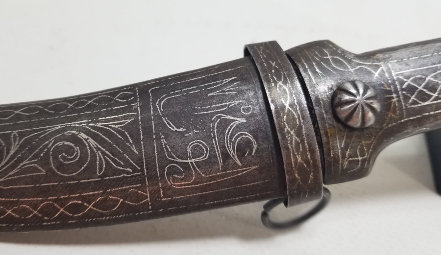 KOFGARİ İŞÇİLİKLİ OSMANLI DÖNEMİ ÇOK NADİR BURSA YAPIMI DERVİŞ HANÇERİ