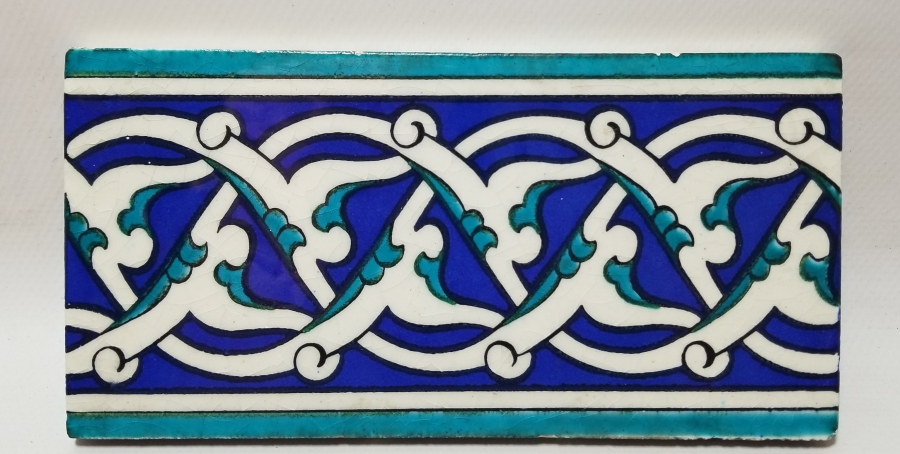 EL BOYAMA İŞÇİLİKLİ ANTİKA KÜTAHYA KARO