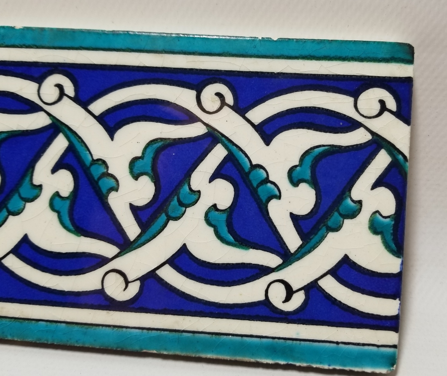 EL BOYAMA İŞÇİLİKLİ ANTİKA KÜTAHYA KARO